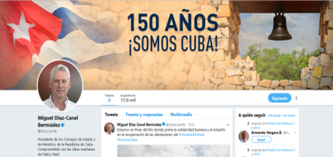 Presidente de nuestro país estrena cuenta en Twitter @DiazCanelB